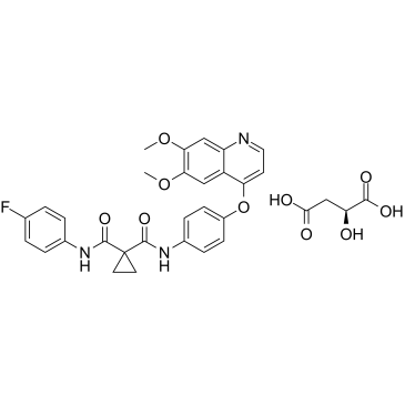 Cabozantinib S-malate (XL184 S-malate; BMS-907351 S-malate)