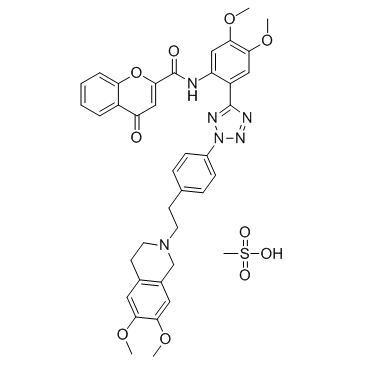 Encequidar mesylate (HM30181 mesylate; HM30181A mesylate)