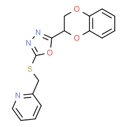 Pyridine, 2-[[[5-(2,3-dihydro-1,4-benzodioxin-2-yl)-1,3,4-oxadiazol-2-yl]thio]methyl]-