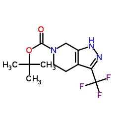 TERT-BUTYL 3-(TRIFLUOROMETHYL)-1,4,5,7-TETRAHYDRO-6H-PYRAZOLO[3,4-C]PYRIDINE-6-CARBOXYLATE