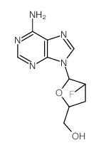 9-(2,3-DIDEOXY-2-FLUORO-ALPHA-D-THREOPENTOFURANOSYL)-ADENINE