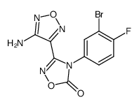 3-(4-Amino-1,2,5-oxadiazol-3-yl)-4-(3-bromo-4-fluorophenyl)-1,2,4-oxadiazol-5(4H)-one