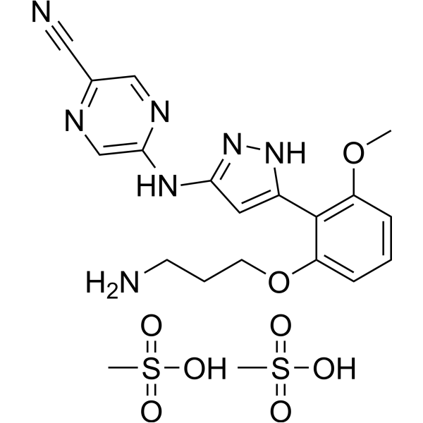 Prexasertib dimesylate(LY2606368 dimesylate)